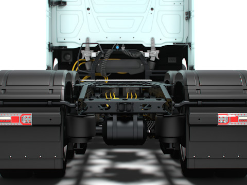 Sasis Mercedes Benz eActros Pro600 6x2 2026 Model 3D