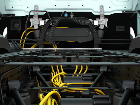 Sasis Mercedes Benz eActros Pro600 6x2 2026 Model 3D