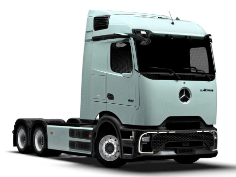 Mercedes Benz eActros Pro600 6x2 Chassis 2026 3D Model
