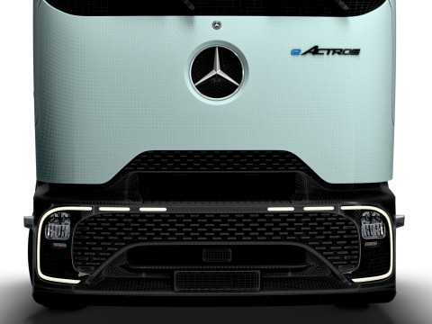 Sasis Mercedes Benz eActros Pro600 6x2 2026 Model 3D