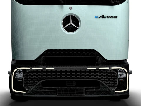 Mercedes Benz eActros Pro600 6x2 Chassis 2026 3D Model