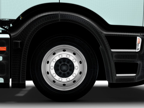 Sasis Mercedes Benz eActros Pro600 6x2 2026 Model 3D