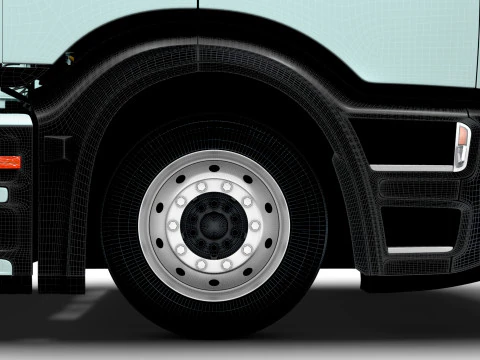 Mercedes Benz eActros Pro600 6x2 Chassis 2026 3D Model