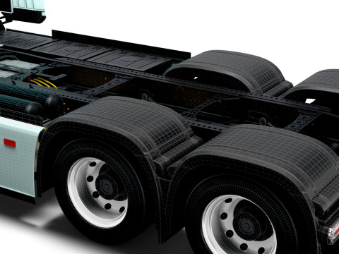 Sasis Mercedes Benz eActros Pro600 6x2 2026 Model 3D