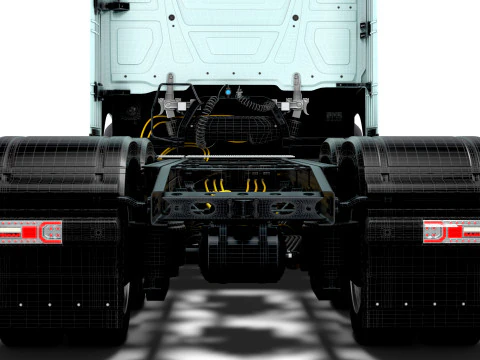 Mercedes Benz eActros Pro600 6x2 Chassis 2026 3D Model