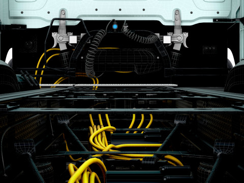 Sasis Mercedes Benz eActros Pro600 6x2 2026 Model 3D