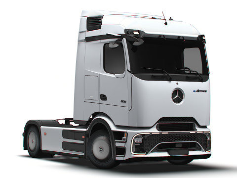 Mercedes Benz eActros Pro600 4x2 Traktör 2026 3D Model