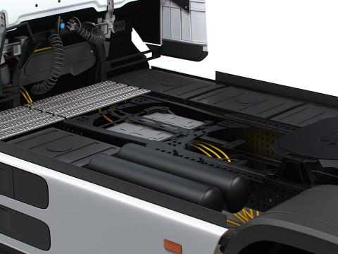 Trator Mercedes Benz eActros Pro600 4x2 2026 Modelo 3D