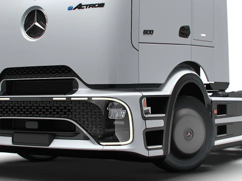 Mercedes Benz eActros Pro600 4x2 Tractor 2026 3D Model