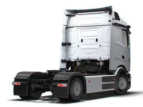 Trator Mercedes Benz eActros Pro600 4x2 2026 Modelo 3D