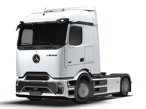 Trator Mercedes Benz eActros Pro600 4x2 2026 Modelo 3D