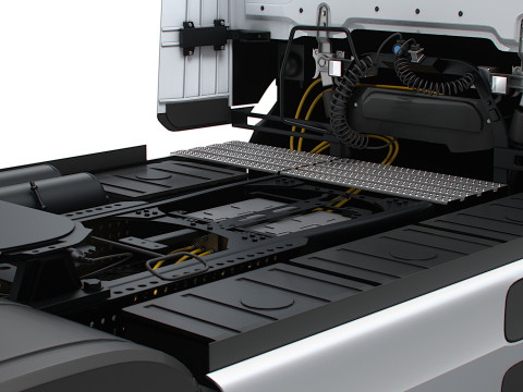 Trator Mercedes Benz eActros Pro600 4x2 2026 Modelo 3D