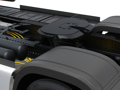 Trator Mercedes Benz eActros Pro600 4x2 2026 Modelo 3D