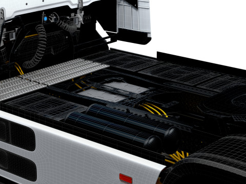 Trator Mercedes Benz eActros Pro600 4x2 2026 Modelo 3D