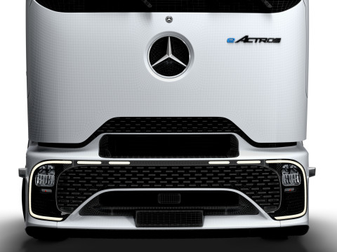 Trator Mercedes Benz eActros Pro600 4x2 2026 Modelo 3D