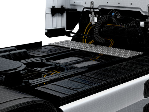 Trator Mercedes Benz eActros Pro600 4x2 2026 Modelo 3D