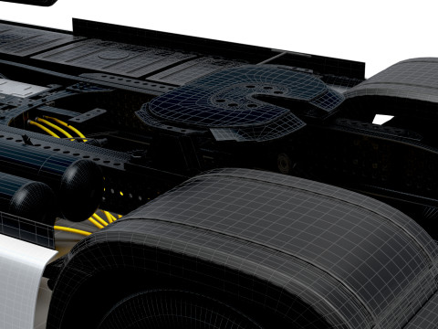 Trator Mercedes Benz eActros Pro600 4x2 2026 Modelo 3D