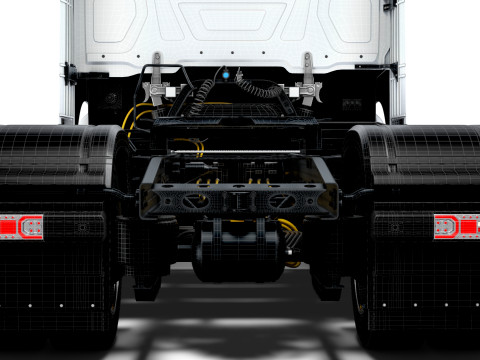 Trator Mercedes Benz eActros Pro600 4x2 2026 Modelo 3D