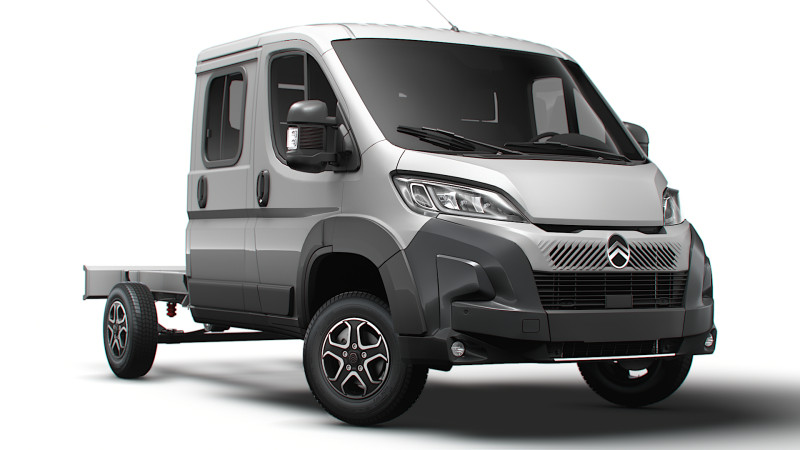 Citroen Jumper Шасси DoubleCab L2 2026 3D Модель .c4d .max .obj .3ds .fbx .stl .blend
