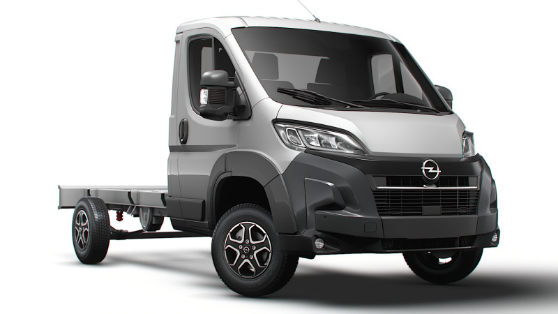 Opel Movano Fahrgestell SingleCab L2 2026 3D Modell .c4d .max .obj .3ds .fbx .stl .blend