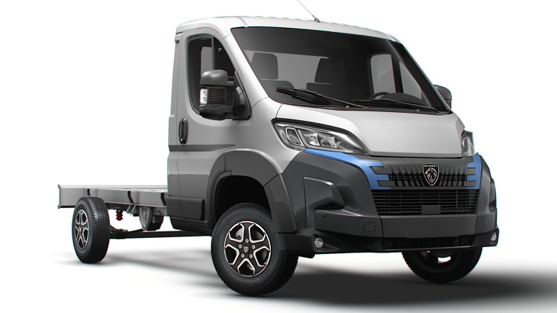 प्यूज़ो बॉक्सर चेसिस सिंगलकैब L2 2026 3D मॉडल .c4d .max .obj .3ds .fbx .stl .blend 