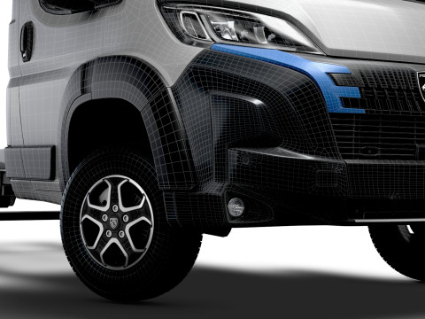 प्यूज़ो बॉक्सर चेसिस सिंगलकैब L2 2026 3D मॉडल