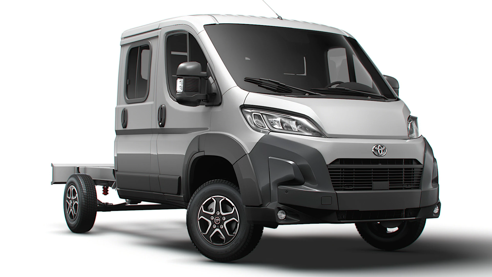 Toyota ProAce Max Chassis DoubleCab L2 2026 3D Model .c4d .max .obj .3ds .fbx .stl .blend