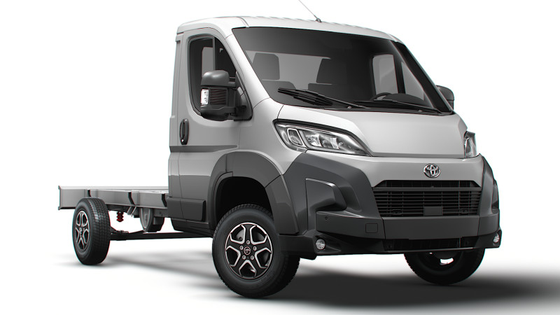 Toyota ProAce Max Chasis SingleCab L2 2026 Modelo 3D .c4d .max .obj .3ds .fbx .stl .blend 