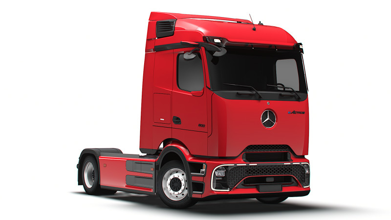 Mercedes Benz eActros Pro600 4x2 Fahrgestell 2026 3D Modell .c4d .max .obj .3ds .fbx .stl .blend