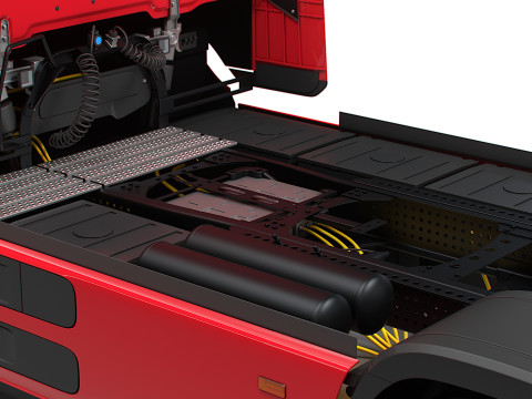 Mercedes Benz eActros Pro600 4x2 Fahrgestell 2026 3D Modell