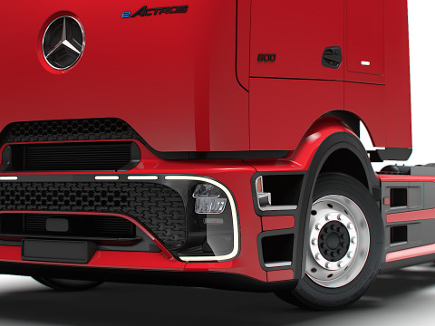 Mercedes Benz eActros Pro600 4x2 Fahrgestell 2026 3D Modell