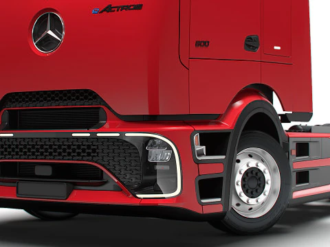 Mercedes Benz eActros Pro600 4x2 Chassis 2026 3D Model