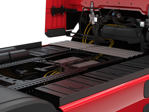 Mercedes Benz eActros Pro600 4x2 Fahrgestell 2026 3D Modell