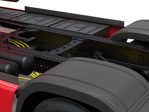 Mercedes Benz eActros Pro600 4x2 Fahrgestell 2026 3D Modell