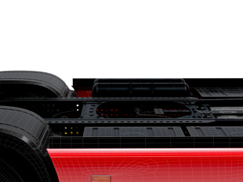 Mercedes Benz eActros Pro600 4x2 Fahrgestell 2026 3D Modell