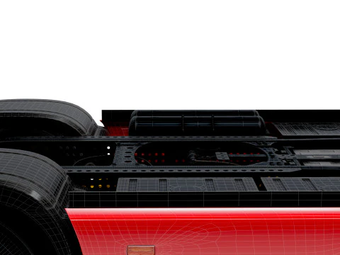 Mercedes Benz eActros Pro600 4x2 Chassis 2026 3D Model
