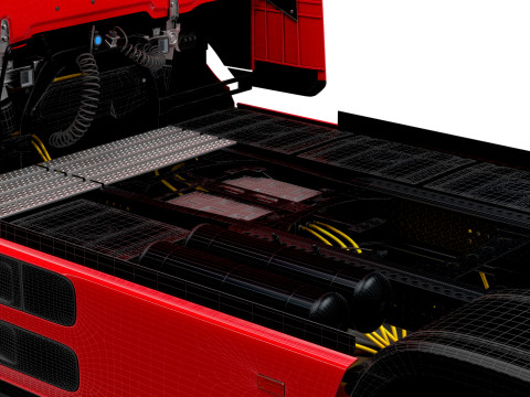 Mercedes Benz eActros Pro600 4x2 Fahrgestell 2026 3D Modell