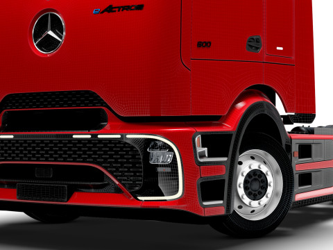 Mercedes Benz eActros Pro600 4x2 Fahrgestell 2026 3D Modell