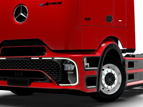 Mercedes Benz eActros Pro600 4x2 Chassis 2026 3D Model