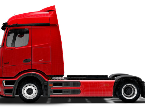 Mercedes Benz eActros Pro600 4x2 Fahrgestell 2026 3D Modell
