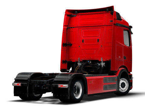 Mercedes Benz eActros Pro600 4x2 Fahrgestell 2026 3D Modell