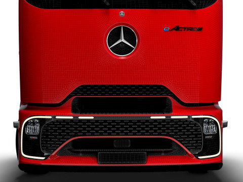 Mercedes Benz eActros Pro600 4x2 Fahrgestell 2026 3D Modell