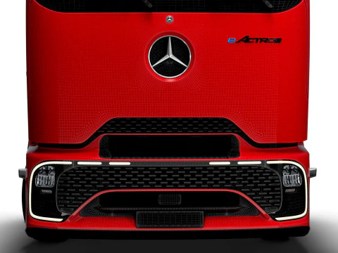 Mercedes Benz eActros Pro600 4x2 Chassis 2026 3D Model