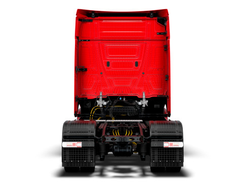 Mercedes Benz eActros Pro600 4x2 Fahrgestell 2026 3D Modell