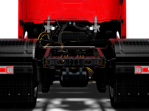 Mercedes Benz eActros Pro600 4x2 Fahrgestell 2026 3D Modell