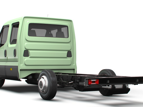 Iveco デイリー ダブル キャブ L3 シャーシ 2026 3Dモデル