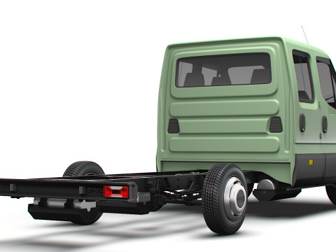 Iveco デイリー ダブル キャブ L3 シャーシ 2026 3Dモデル