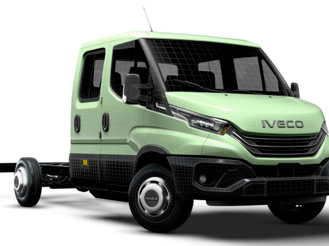 Iveco デイリー ダブル キャブ L3 シャーシ 2026 3Dモデル