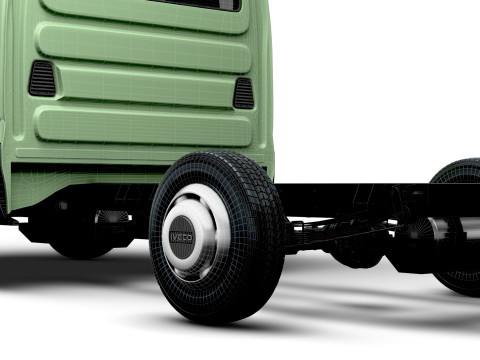 Iveco デイリー ダブル キャブ L3 シャーシ 2026 3Dモデル