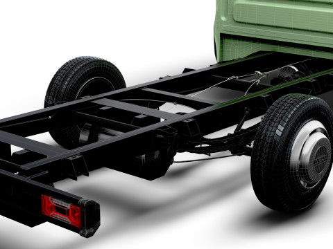 Iveco デイリー ダブル キャブ L3 シャーシ 2026 3Dモデル